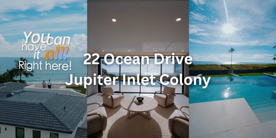 Rare Oceanfront Luxury: 22 Ocean Dr in Jupiter Inlet Colony