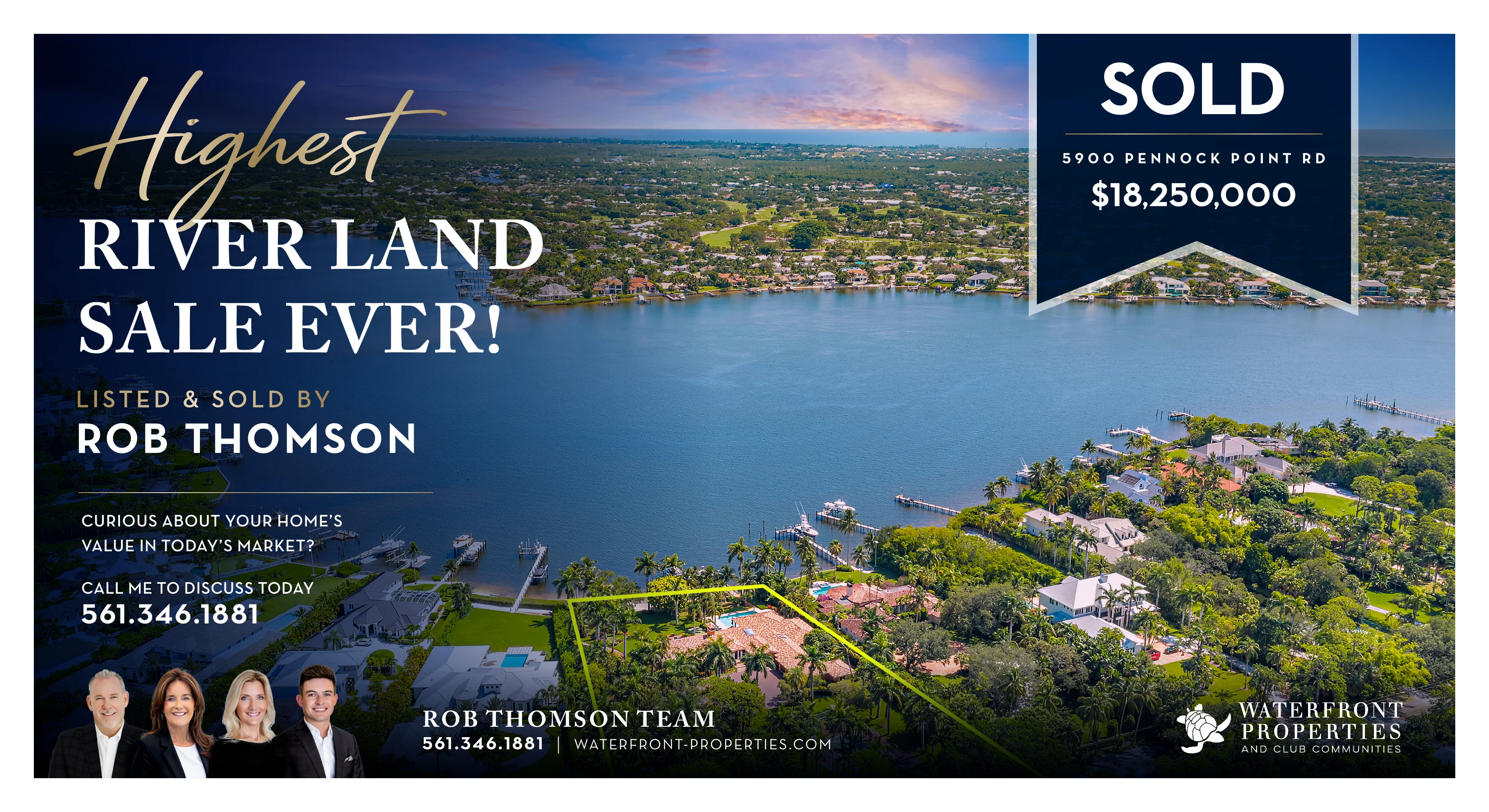 Rob Thomson sold the highest valued loxahatchee river property